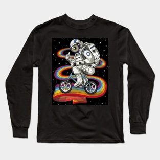 Astronaut On A Bike - Best Selling Long Sleeve T-Shirt